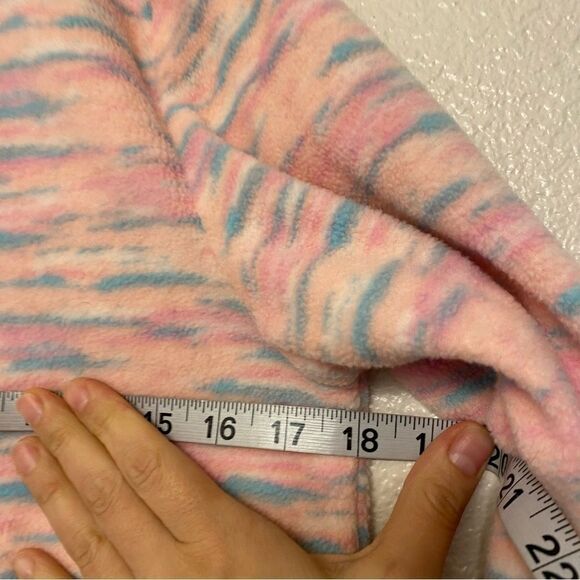 Eddie Bauer Girls full zip pink print Fleece Jacket M 10/12 - Picture 3 of 8